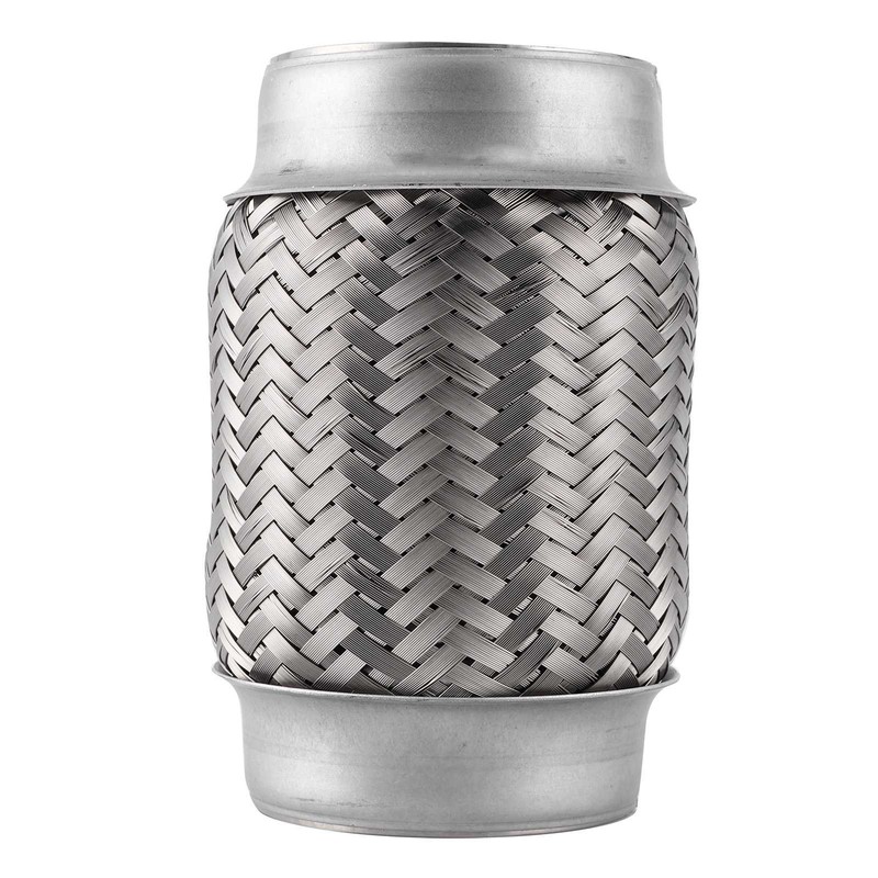 Auto Stainless Steel Exhaust Flexible Pipe Repairing Replacement Tube 150x76mm/6x3in