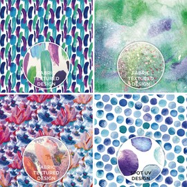 Desecraft 48 sheets 6 X 6.5 Scrapbooking Cardstock Decorative Paper Pack - Watercolor Flora - for Card Making Journaling Planner Origami Scrapbook Paper Scrapbook Materials Supplies