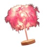 Feather Table Lamp Light Luxury Bedside Lamp Night Light for