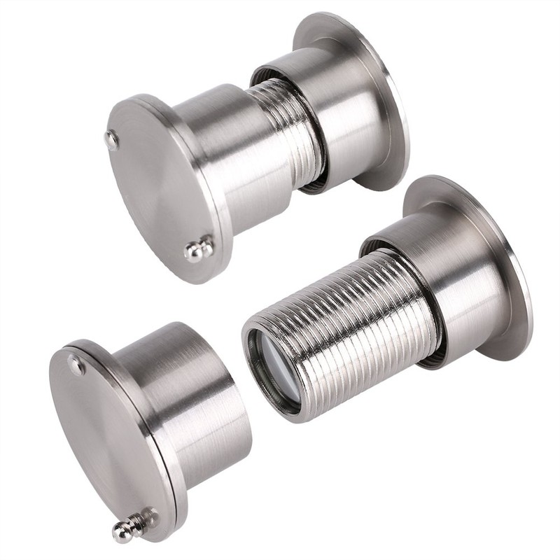 Peephole Door Viewer, Spy Hole with Rotating Privacy Screen, Door