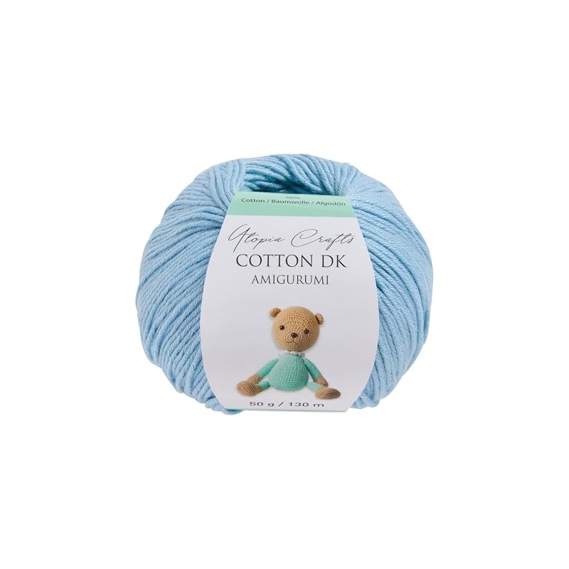 Utopia Crafts Amigurumi Cotton DK Yarn for Crochet and Knitting