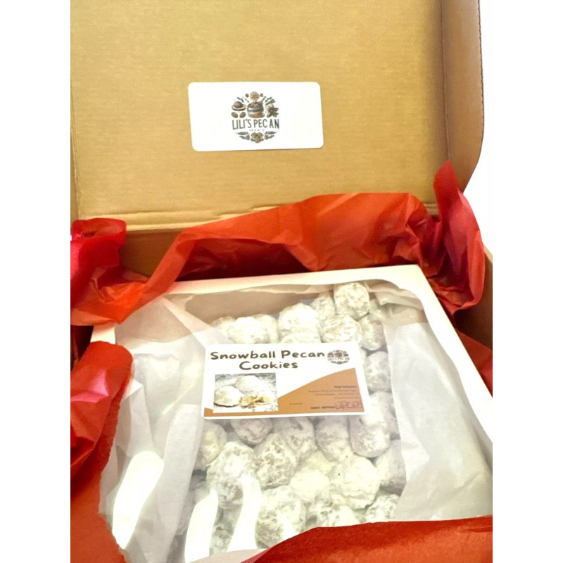 Lili’s Pecan Treats Homemade Snowball Pecan / Russian TeaCake Cookies