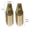 IZONHERE Ringmaster Cosplay Shoulder Epaulets Beaded Crystal with Tassel for