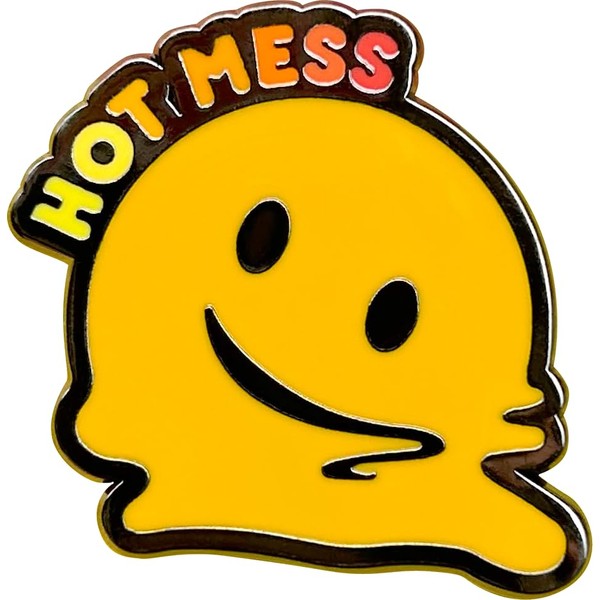 Hot Mess Funny Lapel Hard Enamel Really Good Pins, enamel,