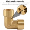 Pack of 2 Brass Angle 90°, 1/4 Inch Female Thread/IG,