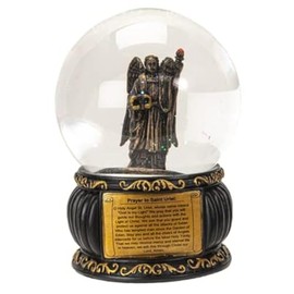 Pacific Giftware St. Uriel Water Globe, 100mm, 4.75-inch Height, Resin and Glass, Tabletop Decoration