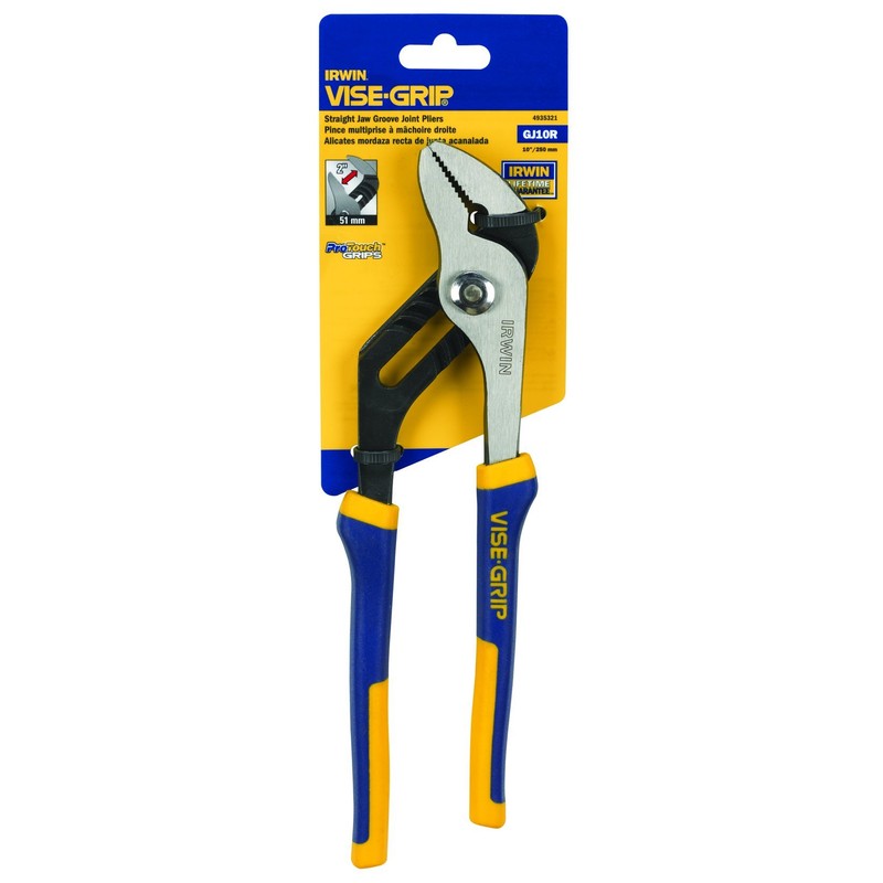IRWIN Tools VISE-GRIP Plier, Groove Joint, Straight Jaw, 10-Inch (4935321)