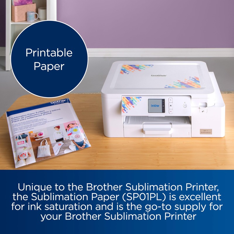Brother Sublimation Paper Pack (100 Sheets), white