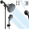 Shower Heads With Handheld Spray Combo,6" High Pressure Rain Shower