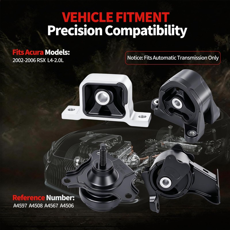 Engine Mount Motor Compatible with Fits 2002-2006 Acura RSX 2.0L