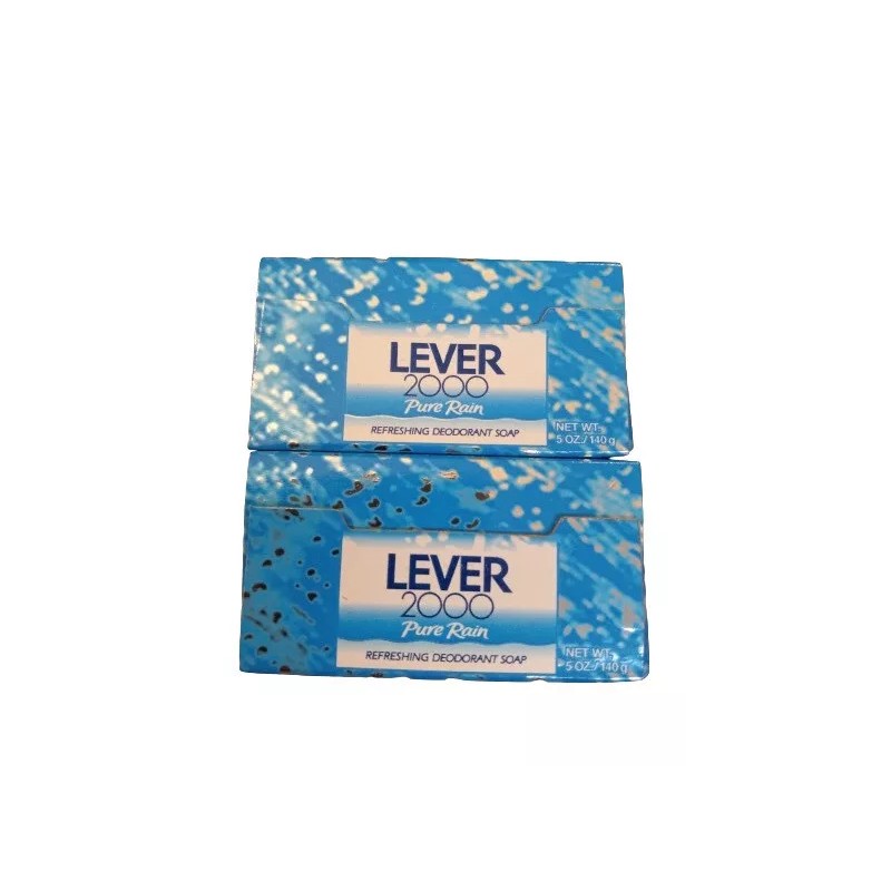 LEVER 2000 PURE RAIN 5 oz Deodorant Soap Bar Pack