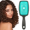 Curl Keeper Flexy Hair Brush, Turquoise - Detangling Hair Brush