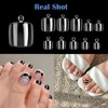 Pack of 500 Transparent Artificial Toenails, Artificial Toe Nail Tips,