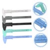 FOMIYES 2sets Plastic Caliper Eyebrow Ruler Measuring Tool Portable Digital