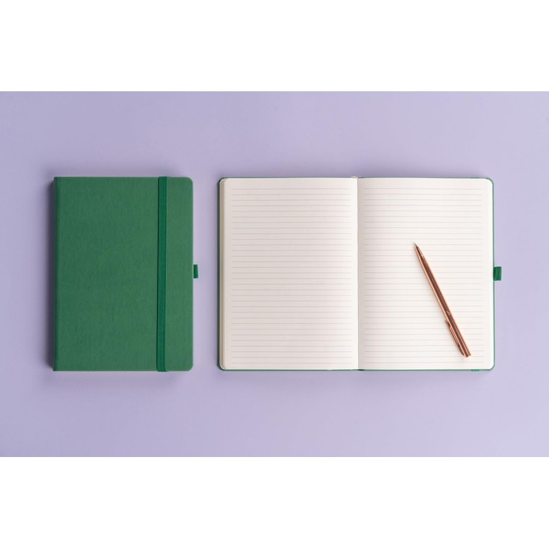 NOTIQUE Notebook Lined, Hardcover Notebook, Journal, Diary with Elastic Band