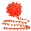 uxcell 10 Yards Pom Pom Trim Ribbon, 1" Wide Fluorescent