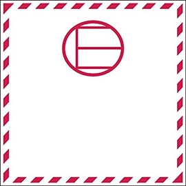 Tape Logic DL1396 Labels, "Air Excepted Quantities, 4 1/4" x 4 1/4", Red/White/Black, 500 Per Roll