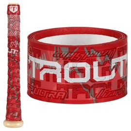 Lizard Skins DSP Ultra Mike Trout Baseball Bat Grip - 0.5mm 1.1mm – Next-Gen Durasoft Polymer Signature Series Bat Tape (Ruby, 1.1mm)