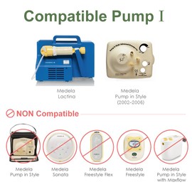 Tubing for Medela Lactina, Symphony and Pump in Style Breast Pumps. Retail Pack, 2pc/pack. BPA Free, Replacement of Medela Tubing Part# 8007213, 8007194, 8007179, 87214, 87213; Made by Maymom