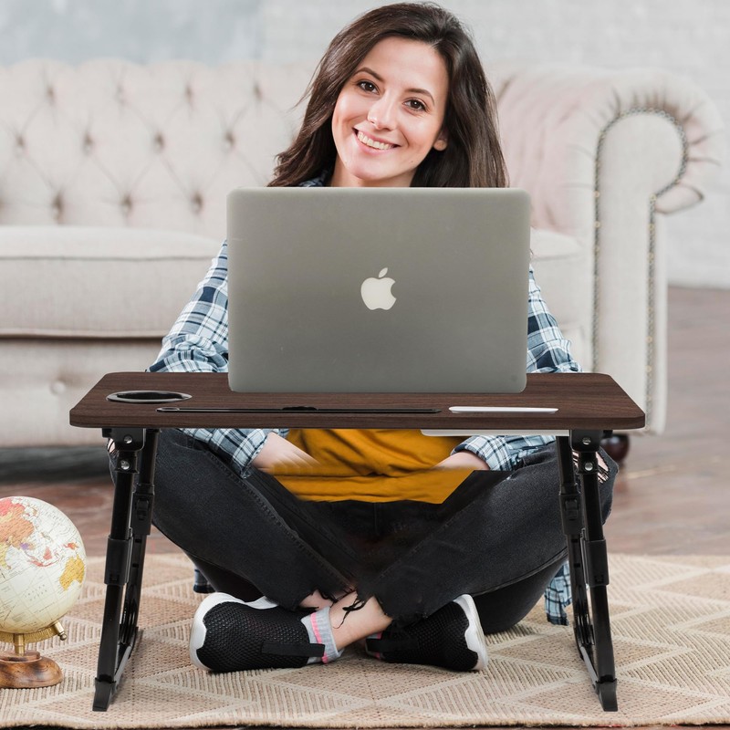 DECOSIS Laptop Desk for Bed Height Adjustable, Lap Bed Table