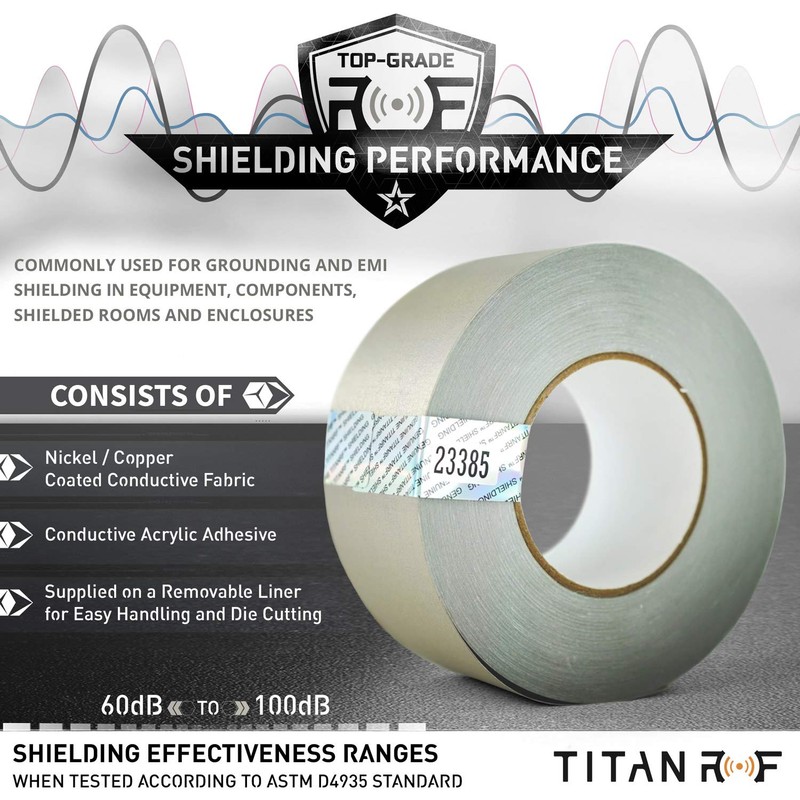 Mission Darkness TitanRF Faraday Tape // 2.5in W x 10ft