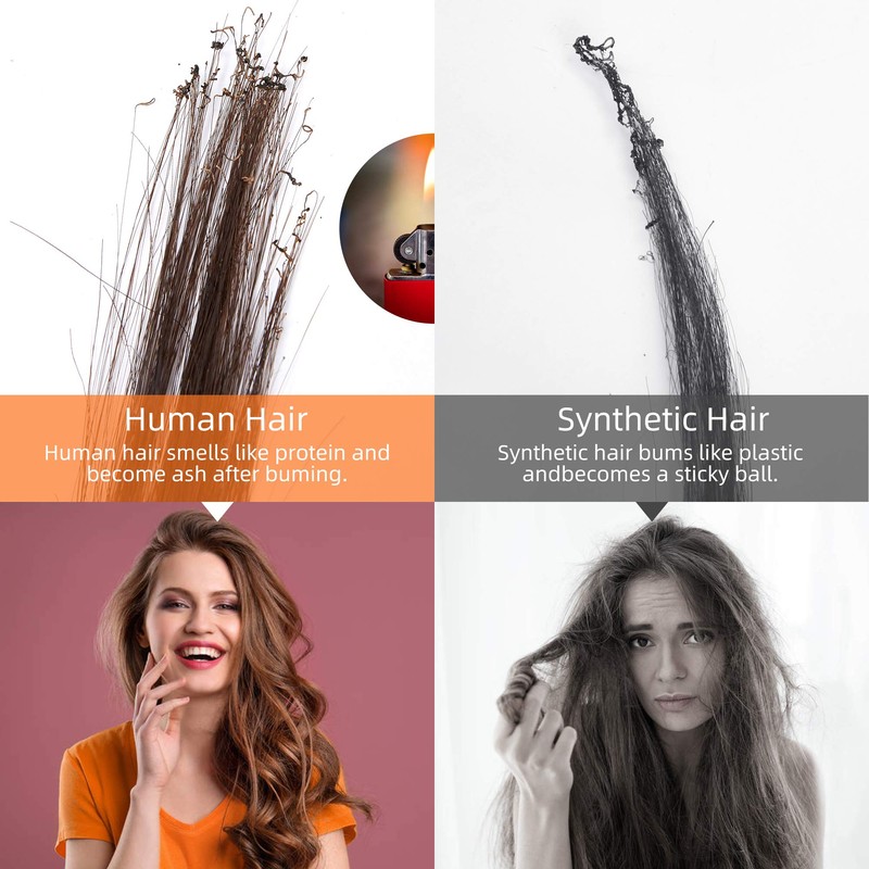 Sqailer Extensiones De Cabello 6D 100% Cabello Humano Real 13
