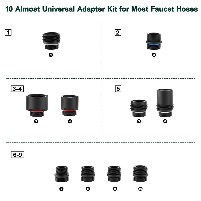 HEISOK Pull Down Faucet Head Replacement,3 Function Kitchen Sink Faucet