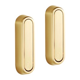 WIN&YING 2 Pack Folding Coat Hooks, Heavy Duty Gold Wall Hooks, Sturdy Metal Wall Hooks for Hanging Coats, Bags & Towels, Space Saving Foldable Design for Bathroom, Kitchen, Entryway & Closet