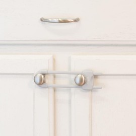 MYPET North States Safety Paws Grip & Glide Cabinet Locks | Works on Side-by-Side cabinets (3-Pack, Gray)