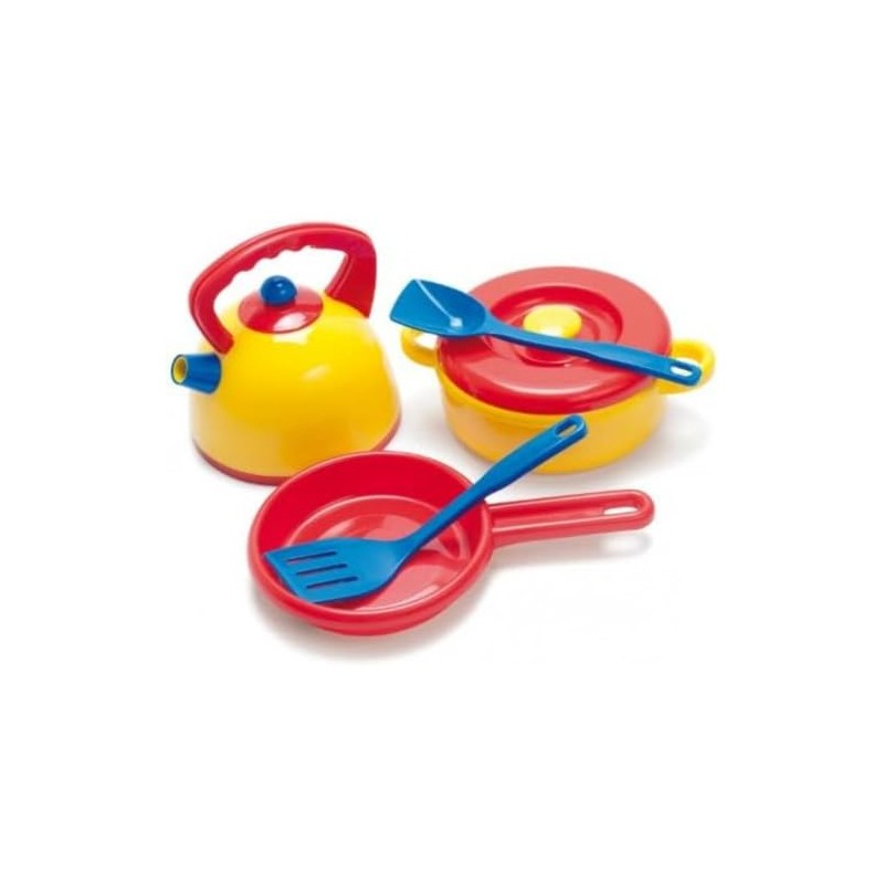 Dantoy Kettle and Pot Set, Role Play Set with 7