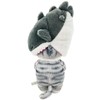 Sun Arrow mofusand Potetama Plush Toy Chewing Shark Nyan Gray