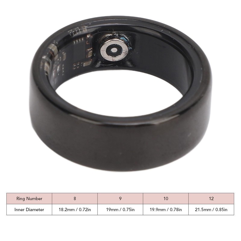 Smart Health Tracker Ring With Bluetooth, Fitness Tracking, Charging Case,