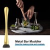 uxcell 9 Inch Stainless Steel Muddler for Cocktail Bar Drink