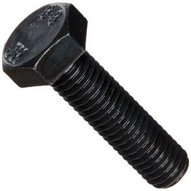 Class 8.8 Steel Cap Screw, Plain Finish, Hex Head, External Hex Drive, Meets DIN 933/ISO 898, 25mm Length, Fully Threaded, M6-1 Metric Coarse Threads (Pack of 100)