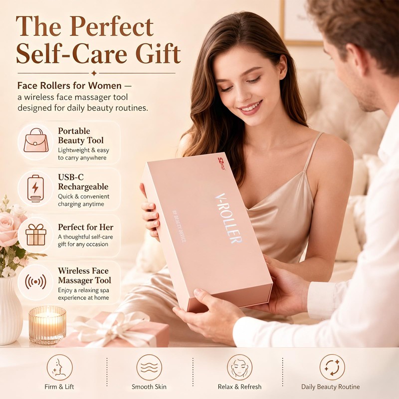 SZMDLX Face Massager, 9 Level EMS Face Lifting Device