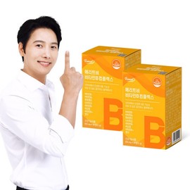 Merit B Vitamin B Complex 60 Tablets x 2 Boxes 4-Month Supply / High-Concentration Vitamin B Complex Comprehensive Nutritional Supplement Complex Biotin Pantothenic Acid / 메리트비 비타민B 콤플렉스 60정 x 2박스 4개월분  고함량 비타민B군 종합영양제 컴플렉스 비오틴 판토텐산