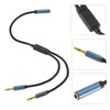 CAXUSD 1pc Headphone Audio Splitter y Adapter Cable Compact Earphone