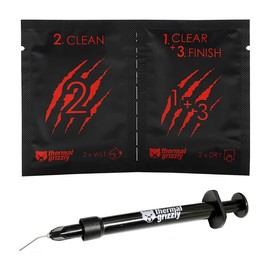 Thermal Grizzly Conductonaut Liquid Metal Thermal Compound (5g) and Cleaning Wipes Bundle