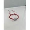 Animal Silver Plated Red String Cubic Zirconia Animal Frog Macrame