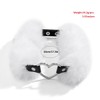 Bethynas Punk Hollow Heart Fluffy Choker Gothic Soft Fuzzy Collar