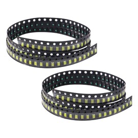 Coliao 200pcs 1206 White SMD LED Diode Lights Chips (3.2mm x 1.6mm DC 3V 20mA 270-320MCD) Super Bright Lighting Bulb Lamps Electronics Components Indicator Light Emitting Diodes