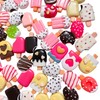 Anrher 100pcs Miniature Ice Cream Stick Flatback Resin Mixed Decor
