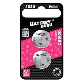 Car Key Battery for Honda Accord (2013-2017 Accord Master Key with Remote Transmitter Battery CR1620 3V Pack of 2