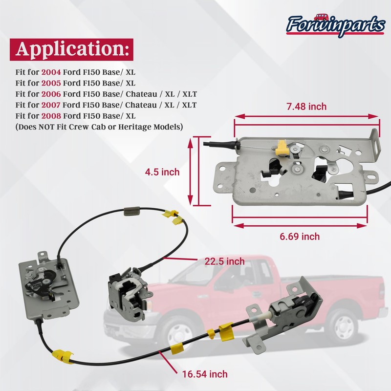 Rear Door Latch Assembly Door Latch & Cable RH Passenger