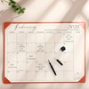 Gannyfer Large Desk Calendar 2025 with Desktop Mat, Simplified 22"