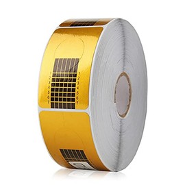 CHUANGOU 500 pieces nail stencils, extension golden stencils, for nail art, gel nails, artificial nail extension.