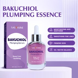 Bakuchiol Plumping Face Serum 30ml – Deep Moisturising Skin Care, Hydrating & Soothing Anti-Ageing Serum for Radiant, Smooth Skin
