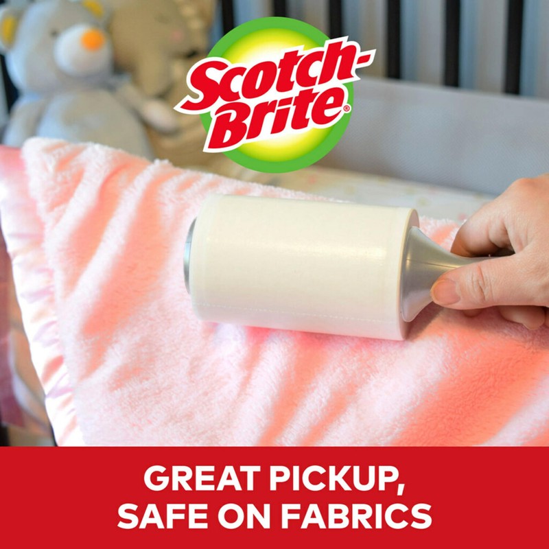 Scotch-Brite Lint Roller Refill, Works Great On Pet Hair, 60