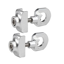 2 PCS Bike Chain Tensioner Adjuster Tugs Bicycle Chain Bolt Single Speed Track Gear Bicycle Chain Tensioner, Silver