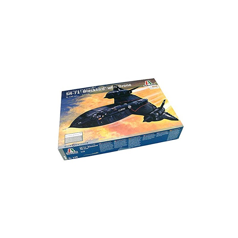 RCECHO® Italeri Aircraft Model 1/72 SR-71 Blackbird with Drone Scale